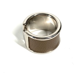 Hermes Women's Ring Etoupe gray SilverHardware