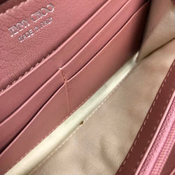 Jimmy Choo Star studs Zip Around Long Wallet Long Wallet Rose Pink Based