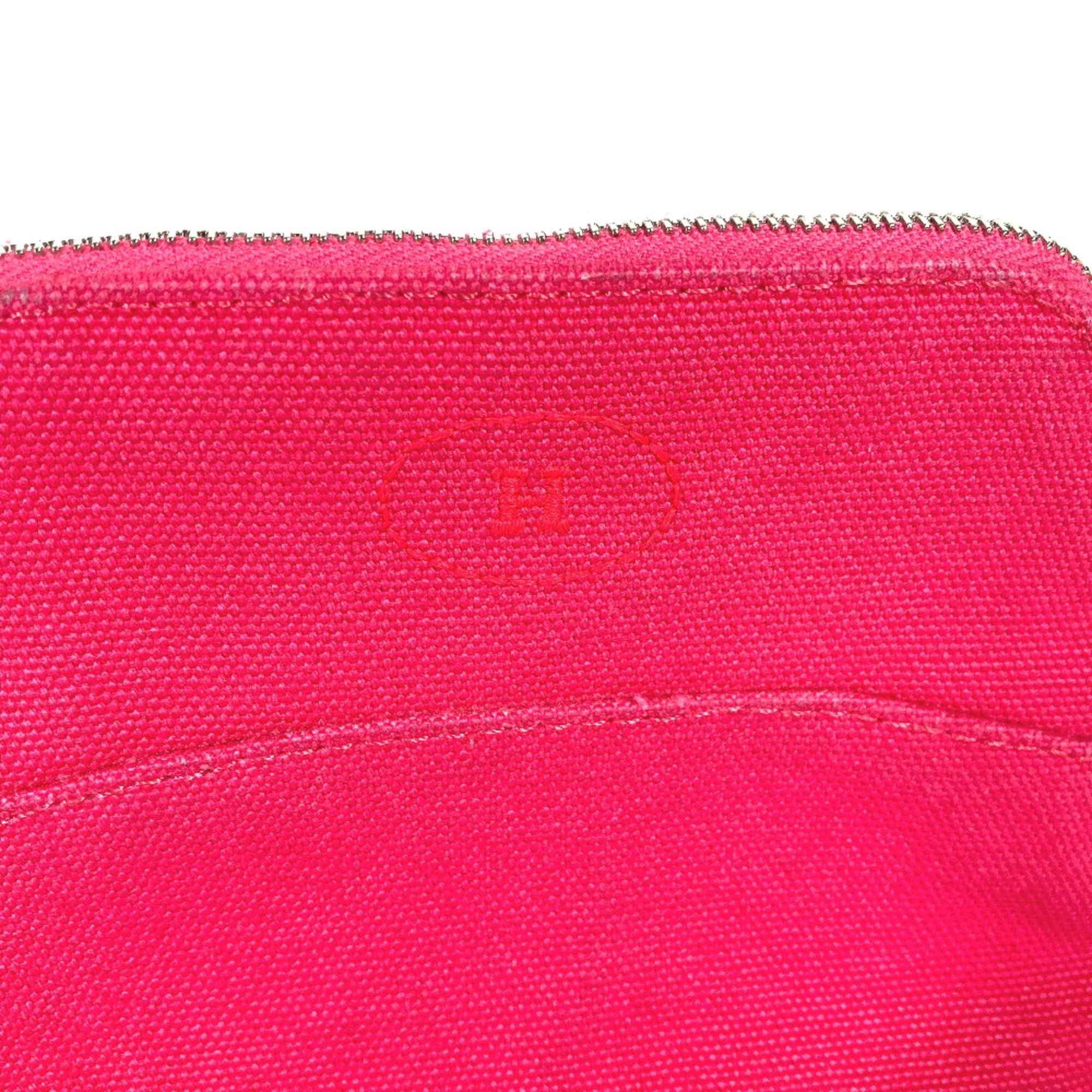 Hermes Makeup pouch Cosmetics Pouch Pouch hibiscus pink