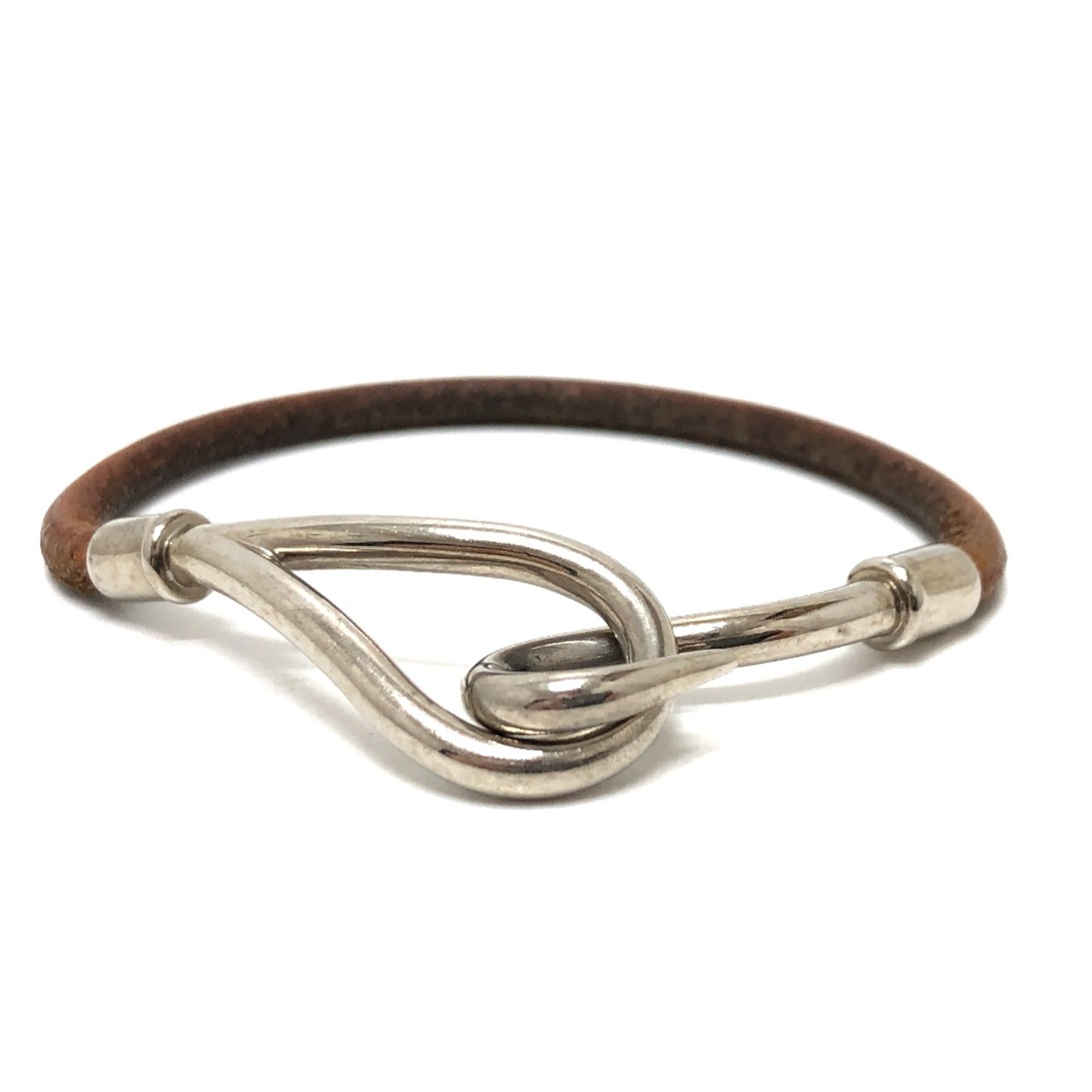 Hermes Bangle accessories Bracelet Brown SilverHardware