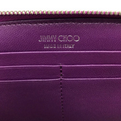 Jimmy Choo 163FILIPA.CIM Star stud filipa Zip Around Long Wallet Long Wallet Metallic purple