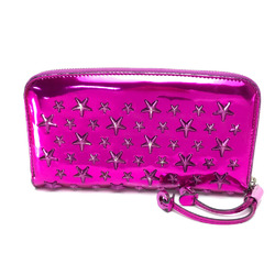 Jimmy Choo 163FILIPA.CIM Star stud filipa Zip Around Long Wallet Long Wallet Metallic purple