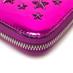 Jimmy Choo 163FILIPA.CIM Star stud filipa Zip Around Long Wallet Long Wallet Metallic purple