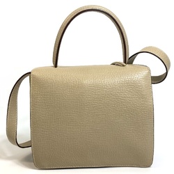 Loewe 2WAY Shoulder Bag Hand Bag Beige