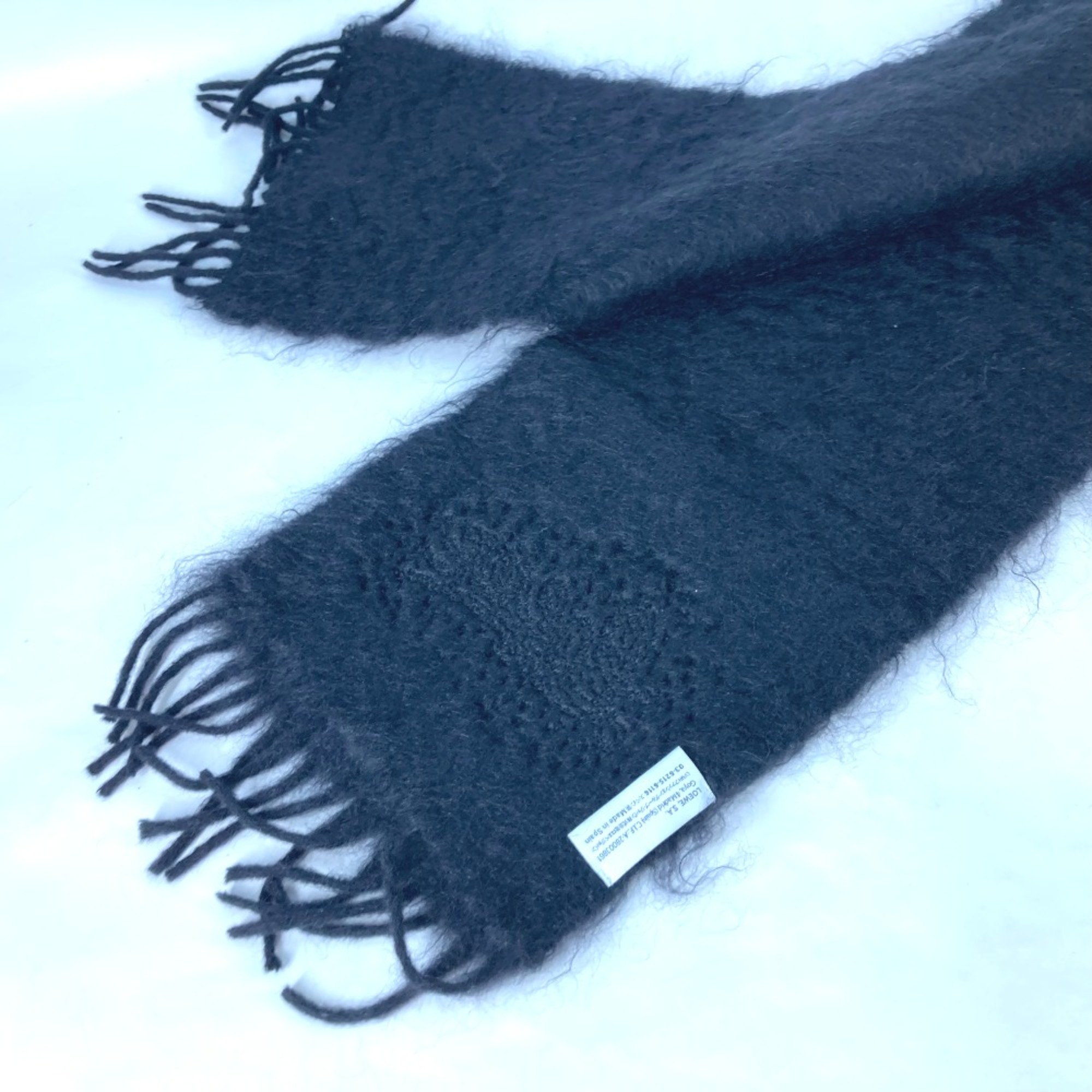 Loewe fringe Scarf Black