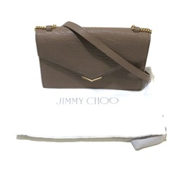 Jimmy Choo GNL163 ChainShoulder Bag Shoulder Bag Light Mocha x GoldHardware