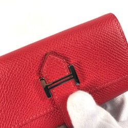 Hermes 4 key case Key H logo Key Case Red SilverHardware