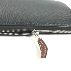 Hermes Long wallet Zip Around Long Wallet Black