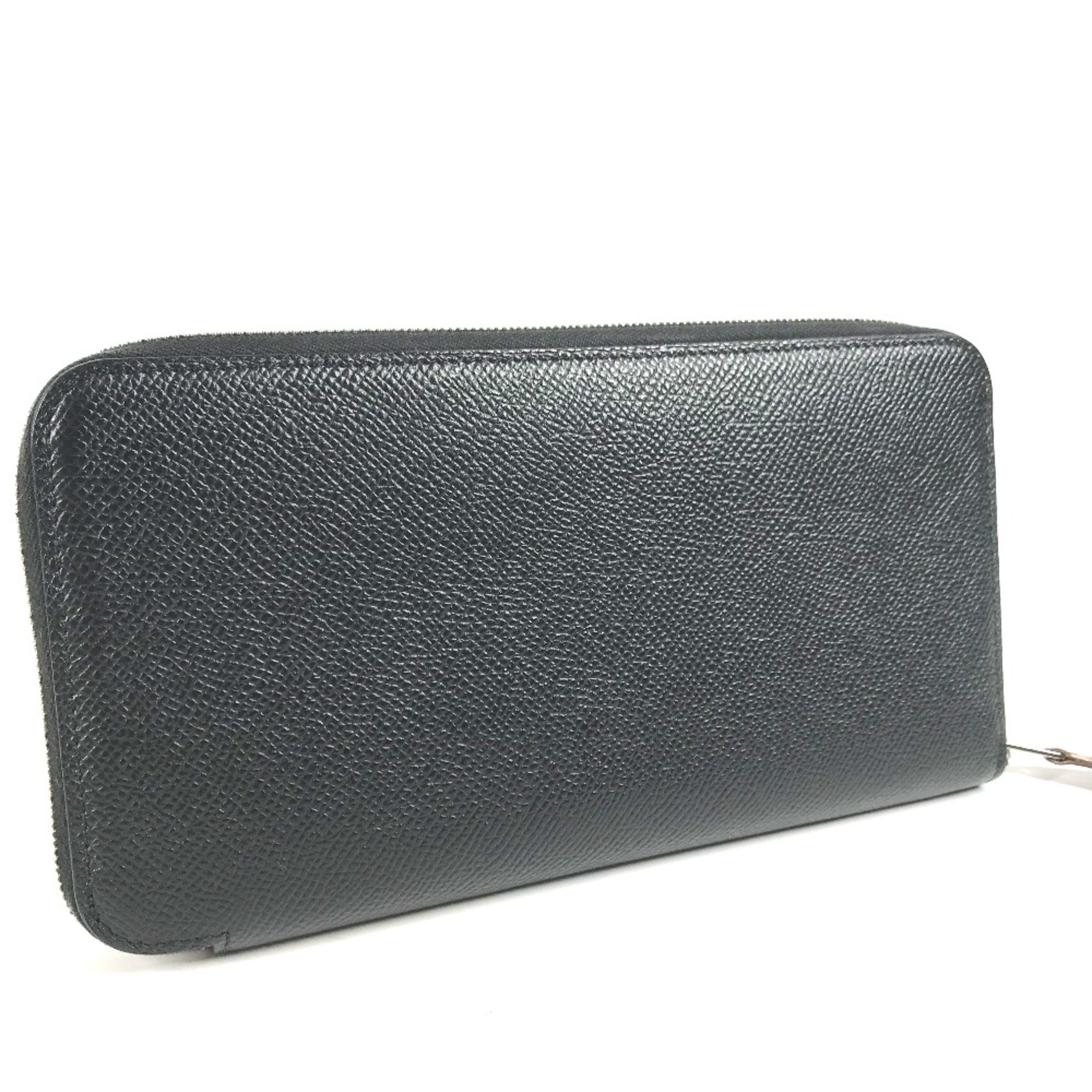 Hermes Long wallet Zip Around Long Wallet Black