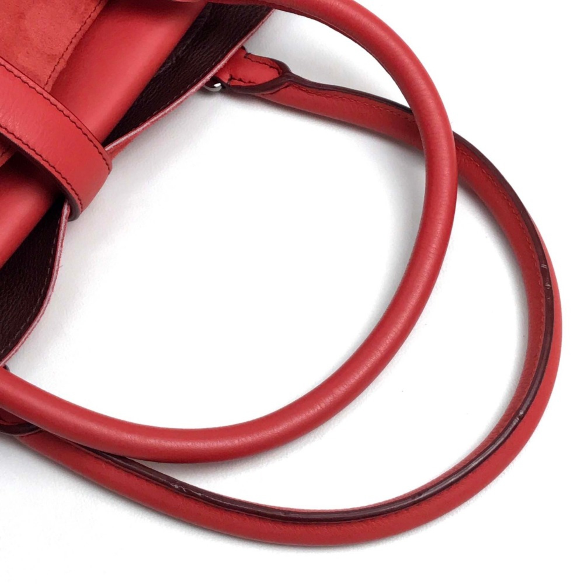 Loewe logo Bag Shoulder Bag Hand Bag Tote Bag Red Red