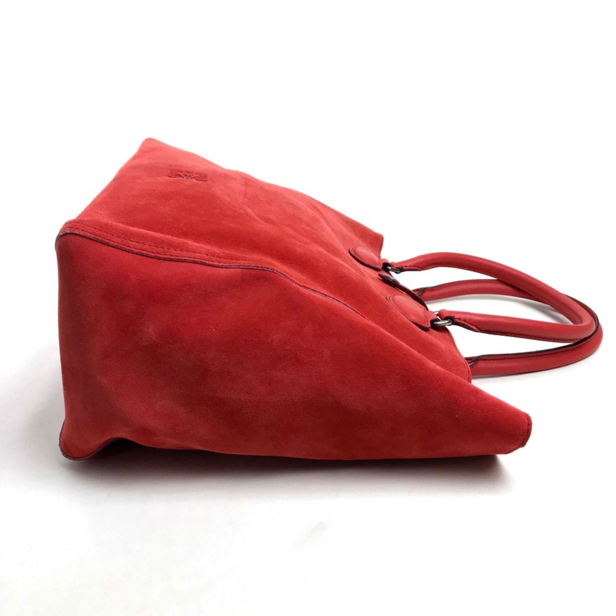 Loewe logo Bag Shoulder Bag Hand Bag Tote Bag Red Red