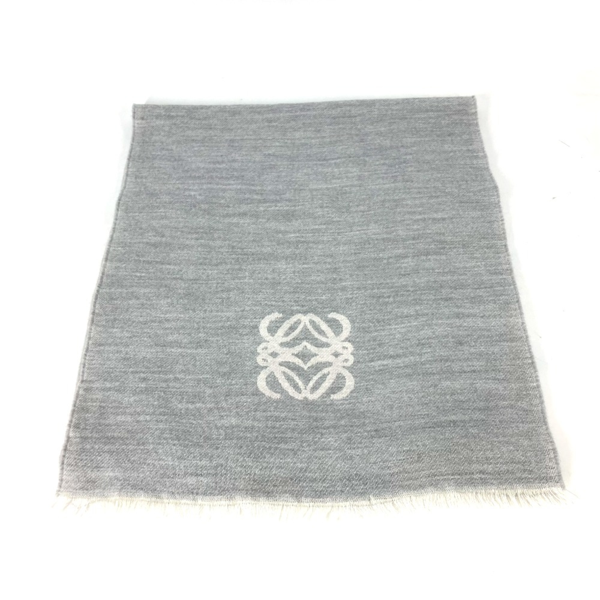 Loewe fringe Scarf gray