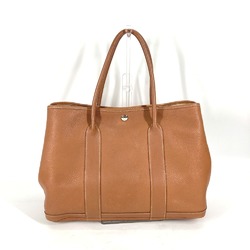 Hermes Shoulder Bag Hand Bag Tote Bag Gold Brown