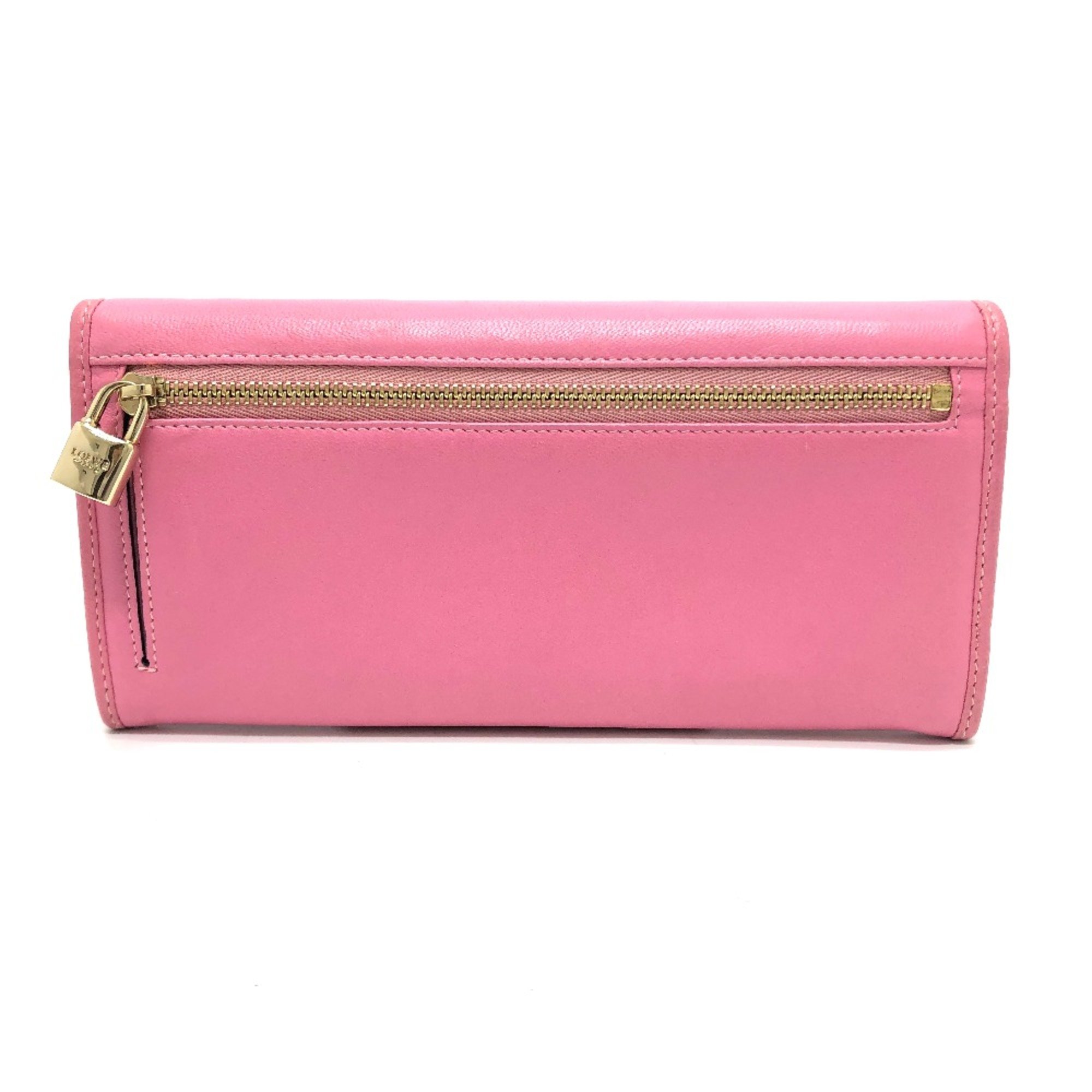 Loewe anagram Zip Around Long Wallet pink