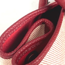 Hermes Shoulder Bag Shoulder Bag Hand Bag Tote Bag Ecru x Rouge Ash RedBased