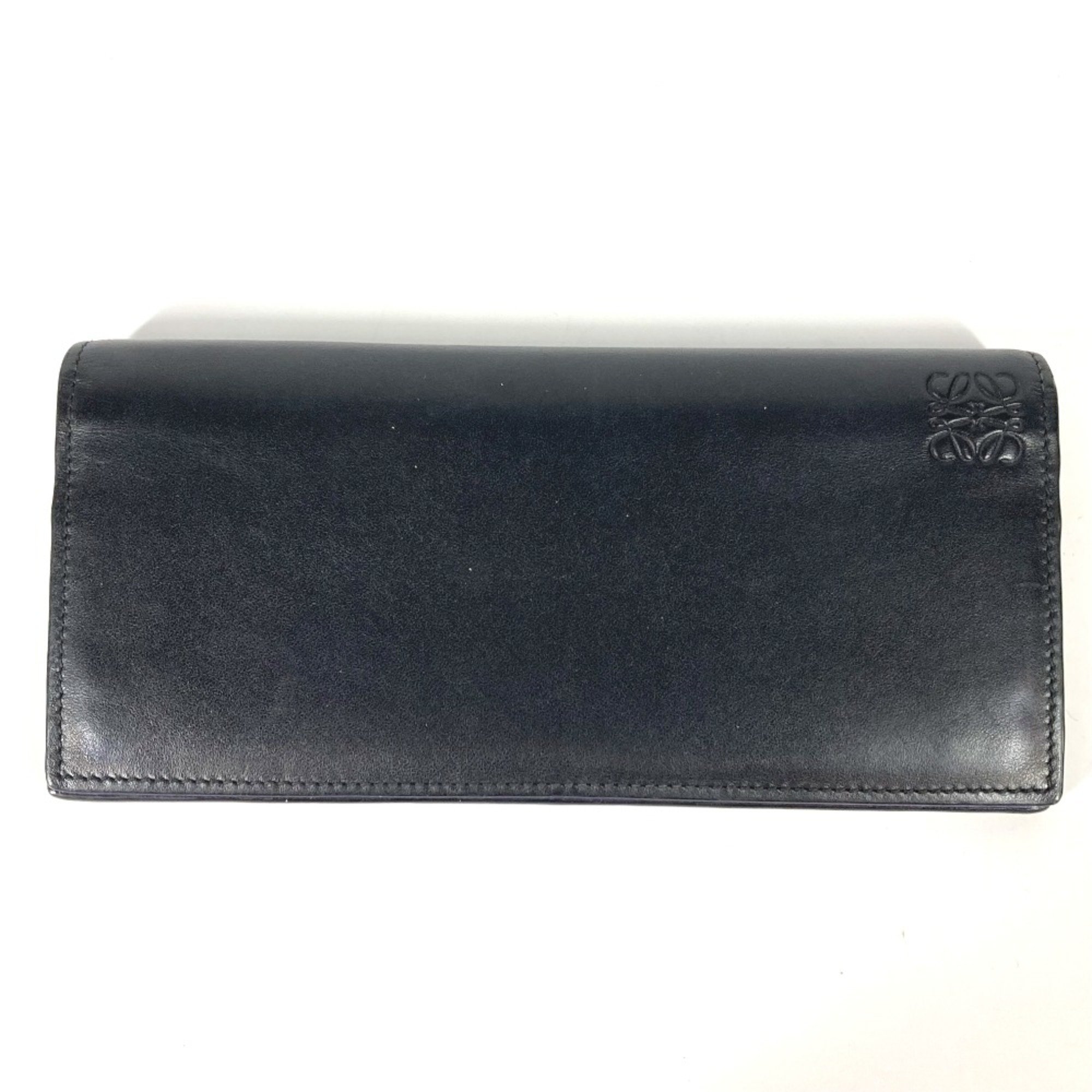 Loewe long wallet rainbow Two fold Long Wallet Black Multicolore