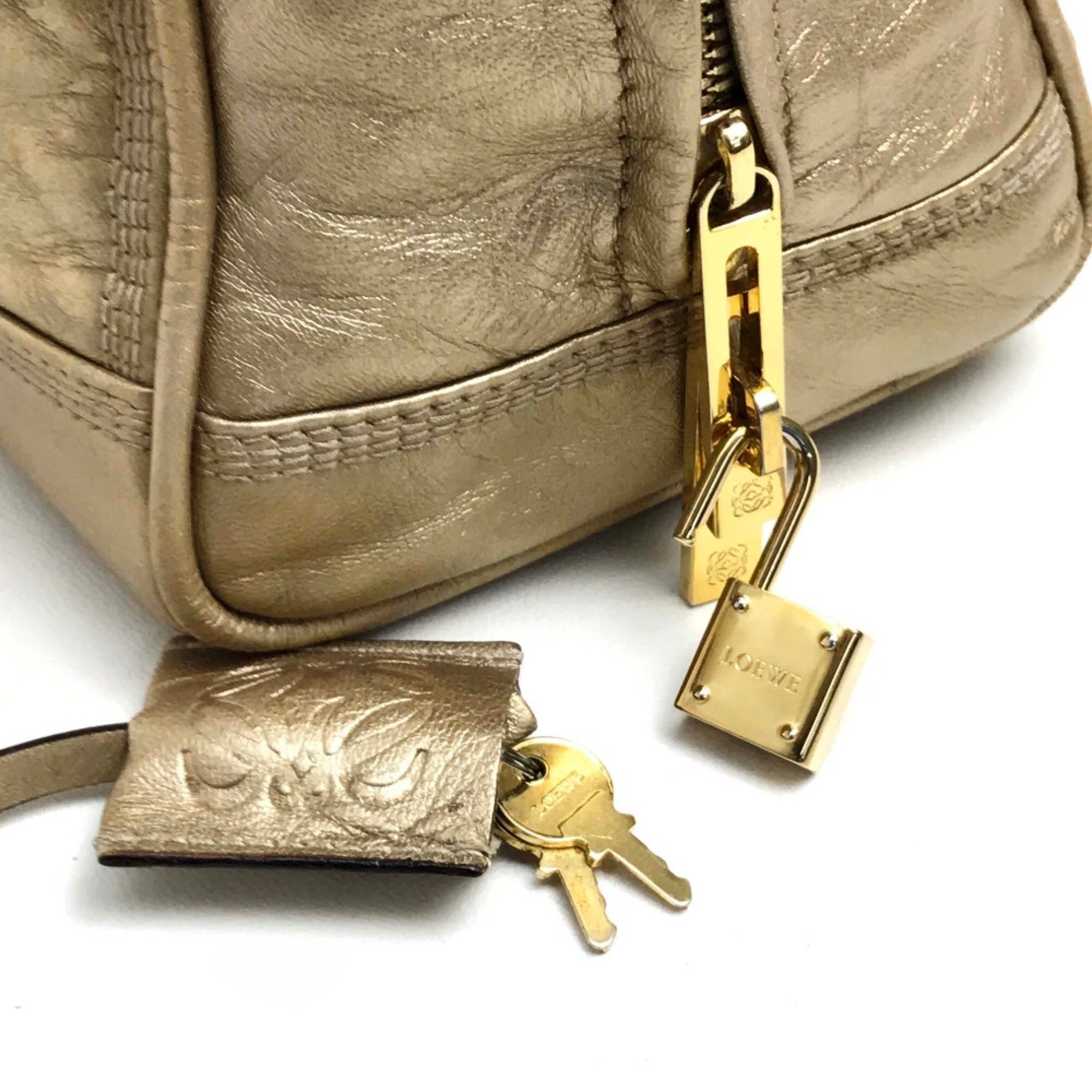 Loewe bag mini amazona Hand Bag Gold