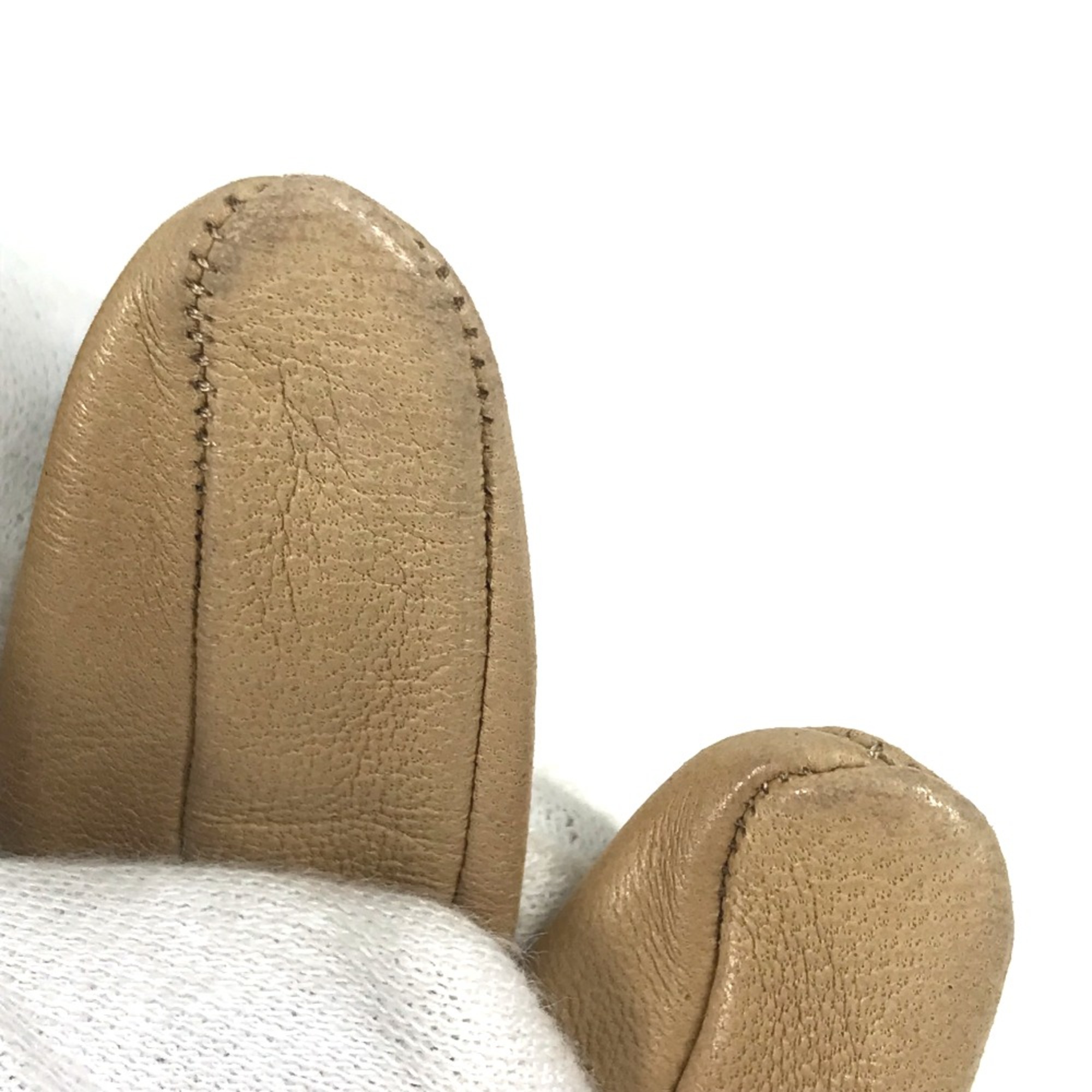 Hermes Glove gloves Beige