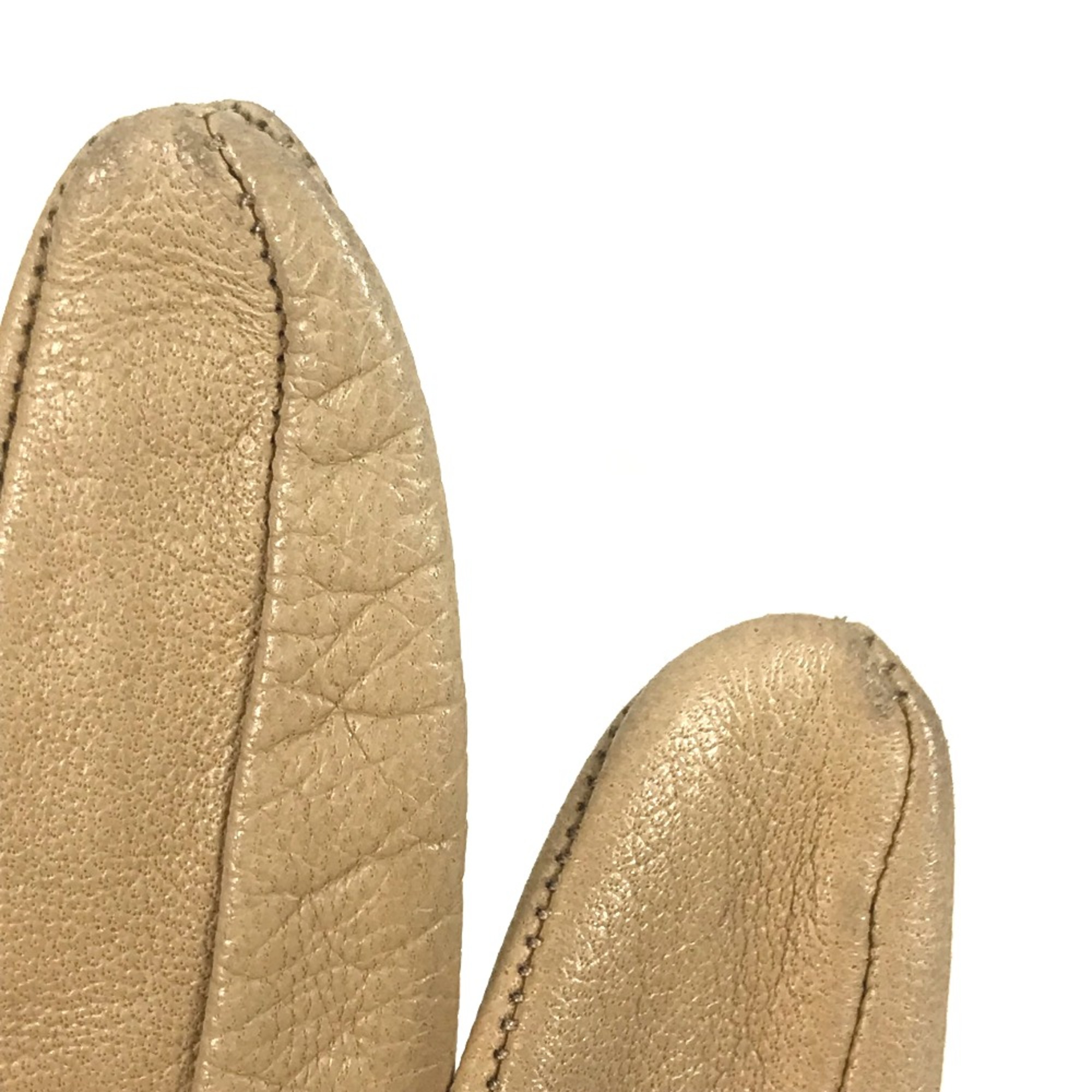 Hermes Glove gloves Beige