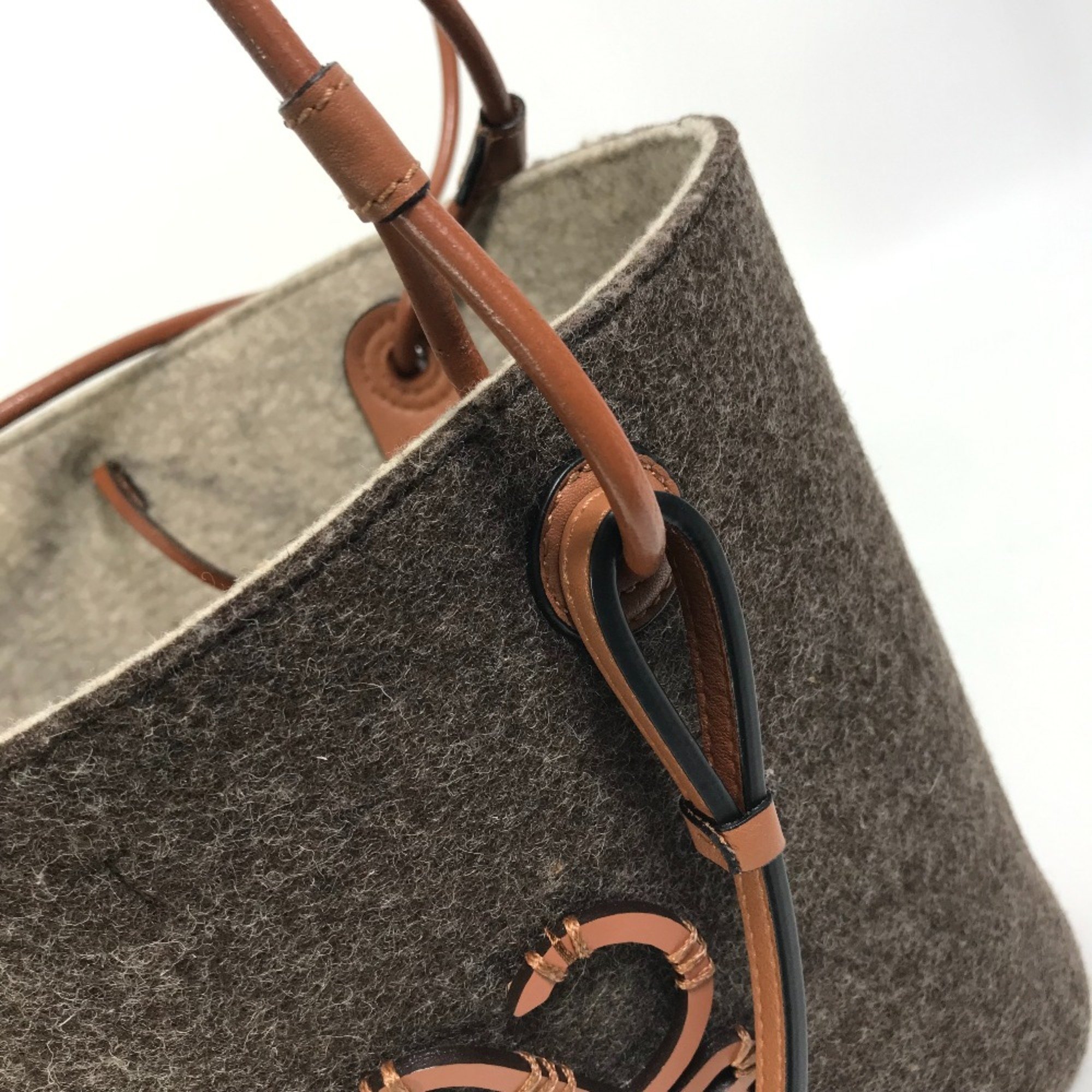 Loewe anagram Shoulder Bag Tote Bag Shoulder Bag Hand Bag Brown