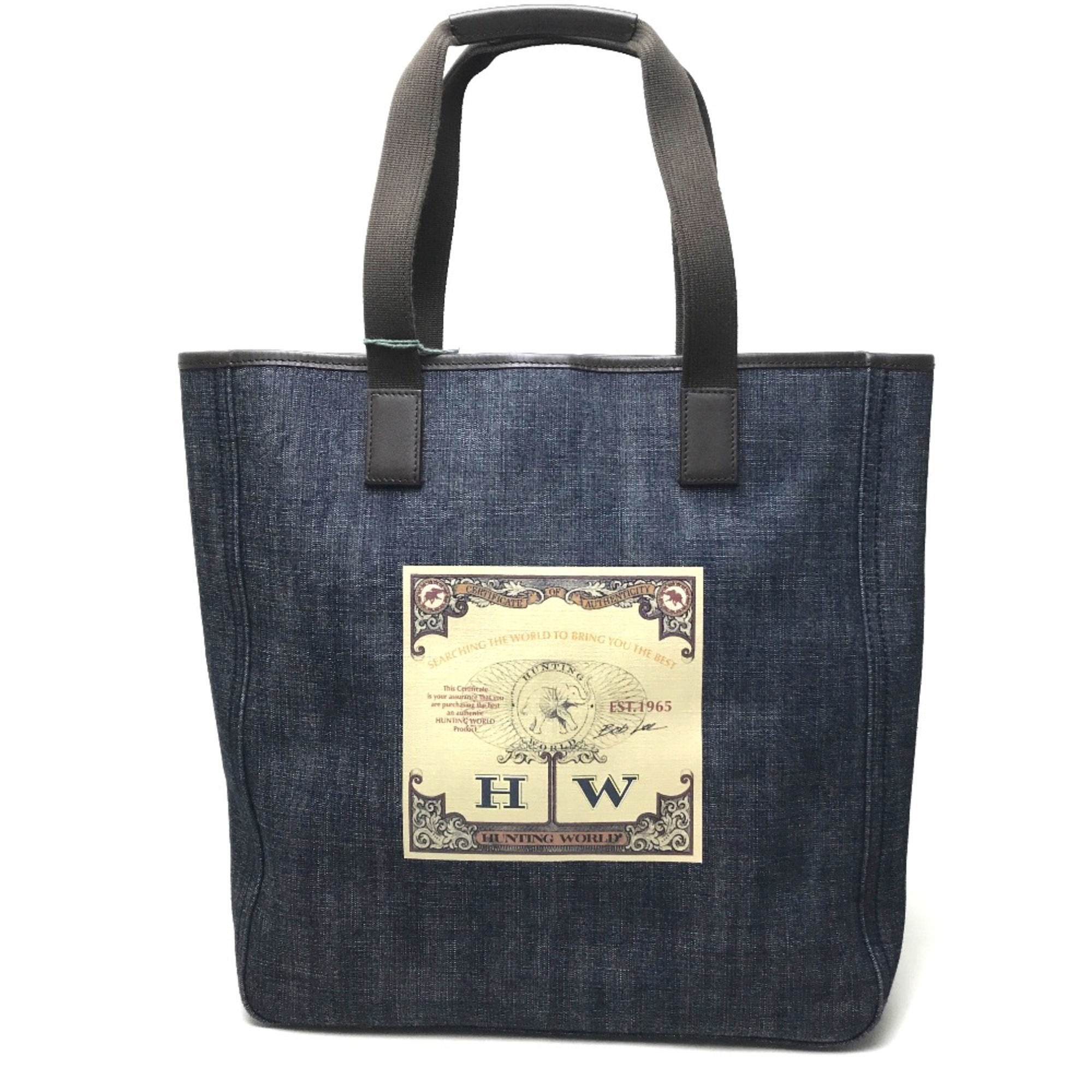 Hunting world 3710 Denim bag Bag Tote Bag blue