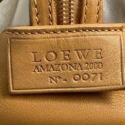 Loewe Anagram 2000 pieces limited model Tote Bag bag with pouch Hand Bag Clear x Brown