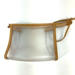 Loewe Anagram 2000 pieces limited model Tote Bag bag with pouch Hand Bag Clear x Brown