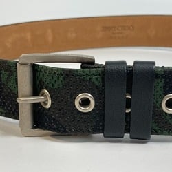 Jimmy Choo buckle Fashion Accessories belt camouflage Green