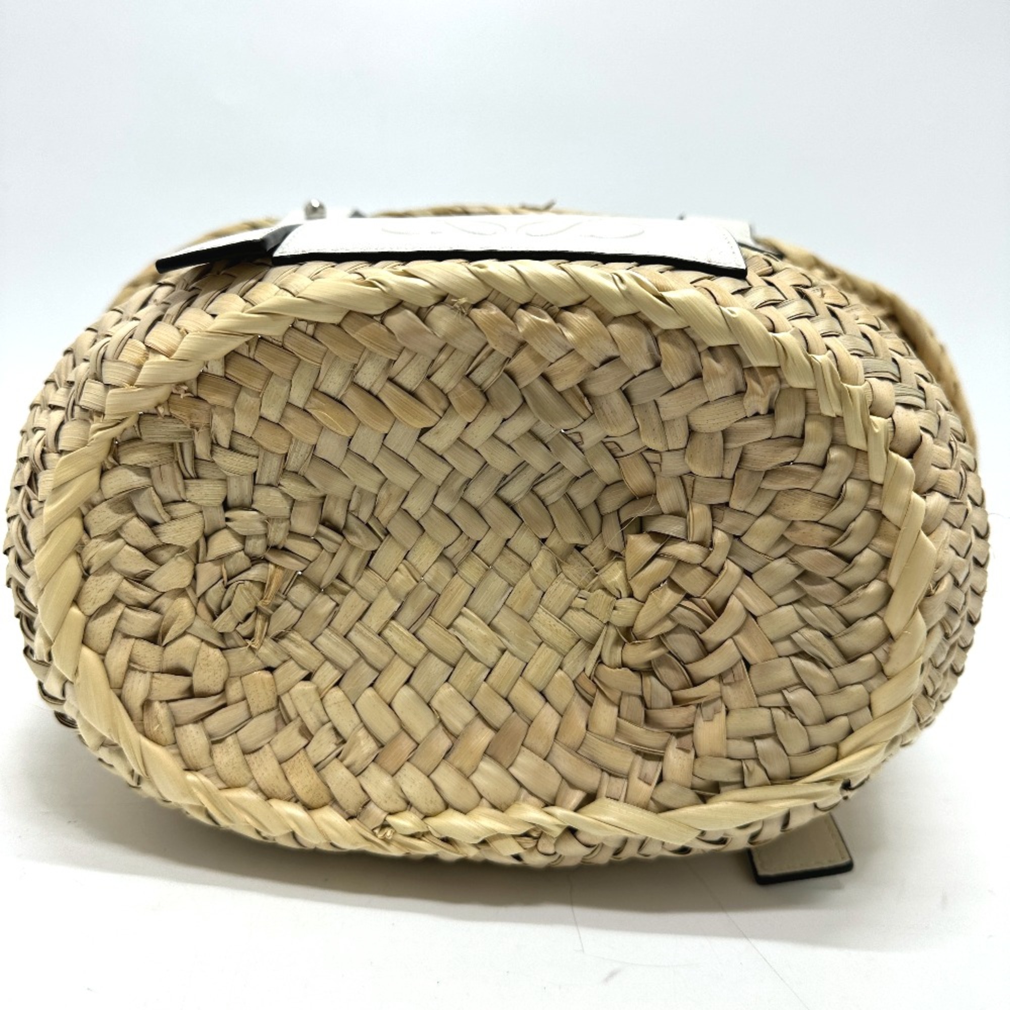 Loewe 327.02.S92 anagram Basket small basket bag Hand Bag Beige