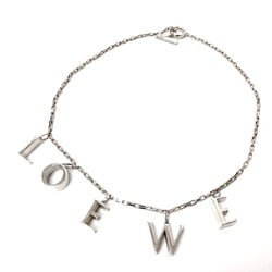 Loewe Icon logo Chain Necklace Silver