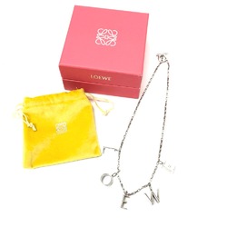 Loewe Icon logo Chain Necklace Silver