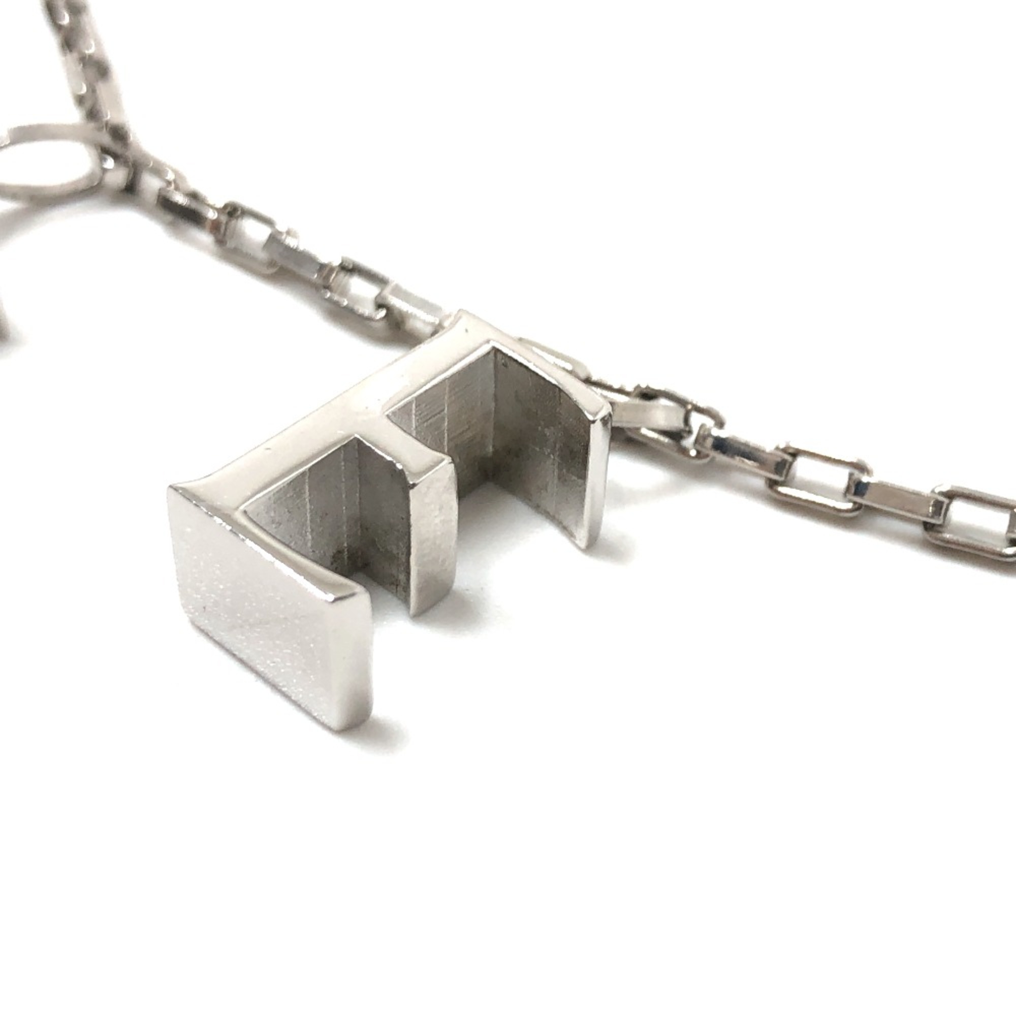 Loewe Icon logo Chain Necklace Silver