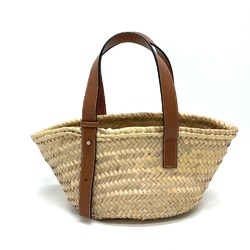 Loewe Shoulder Bag Tote Bag Basket Small Anagram Straw Bag Hand Bag Beige blue