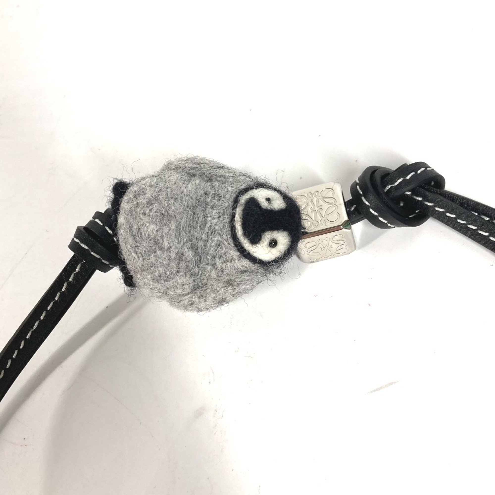 Loewe C621232X23 Bag Charm charm Black gray