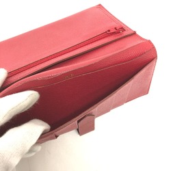 Hermes Two fold Long Wallet Red GoldHardware