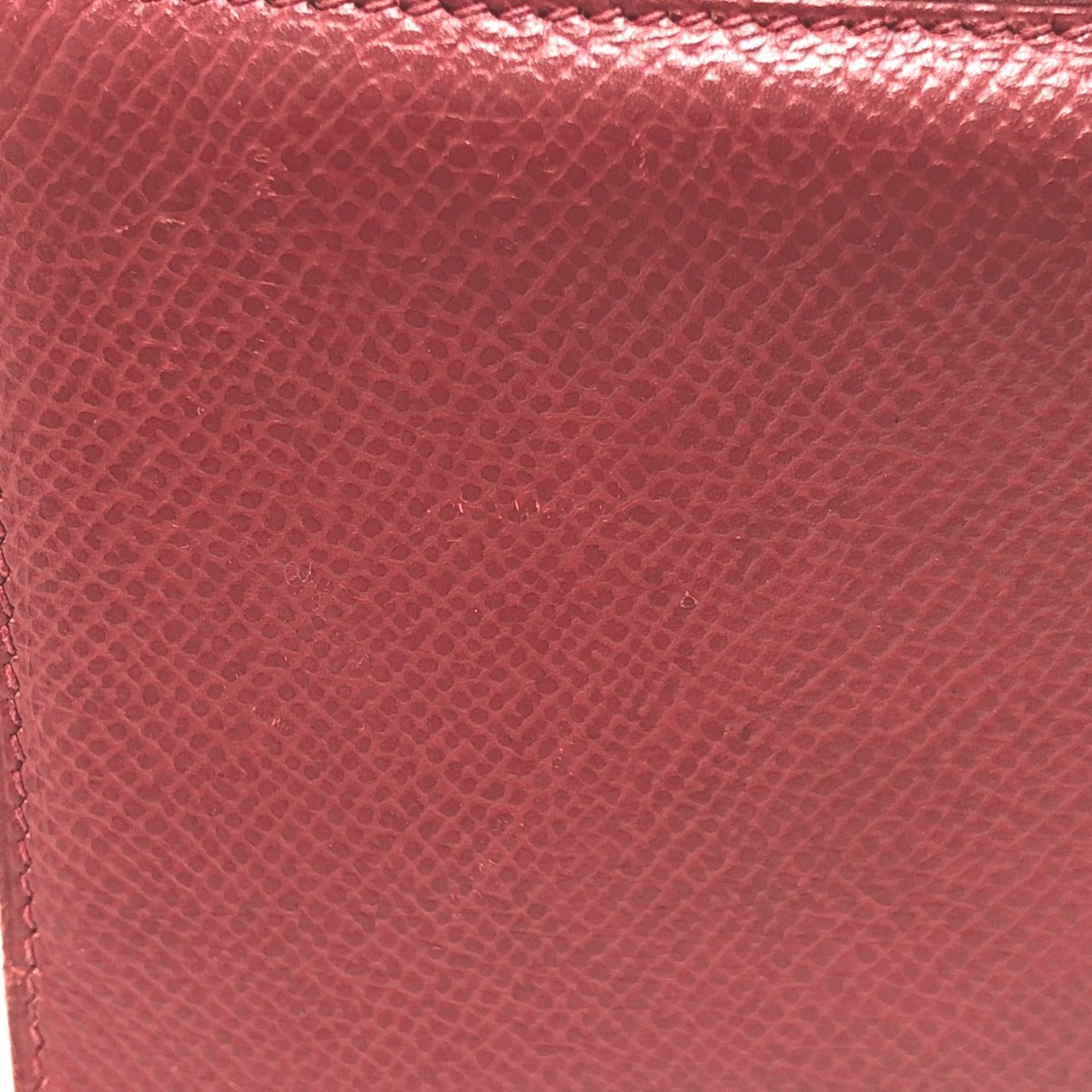 Hermes Two fold Long Wallet Red GoldHardware