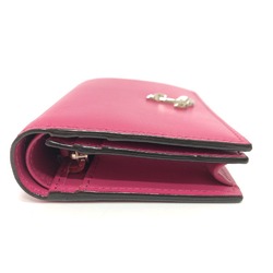 Jimmy Choo 112274 JC Logo Bi-fold Wallet Folded wallet pink SilverHardware