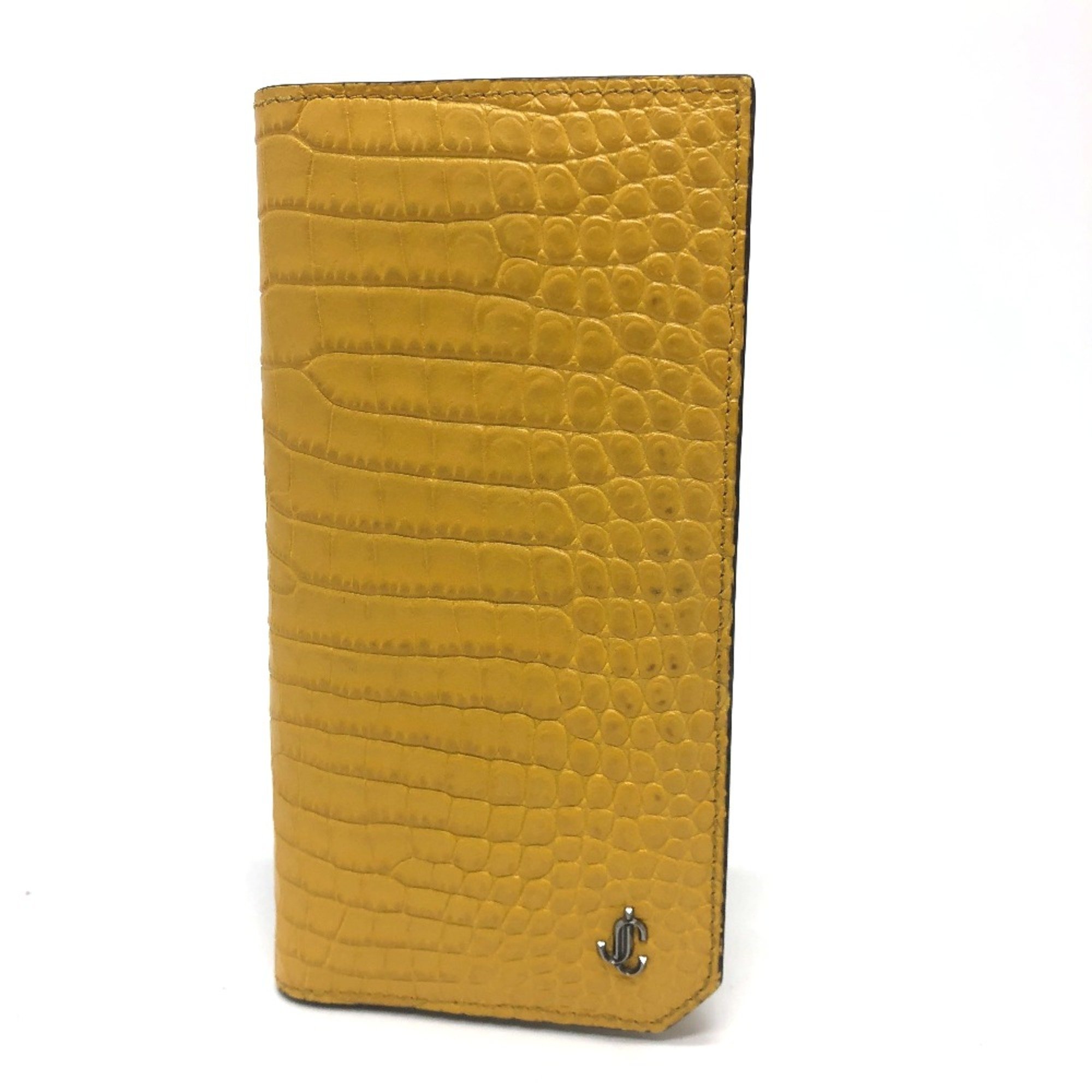 Jimmy Choo flap/logo Saif Long Wallet yellow