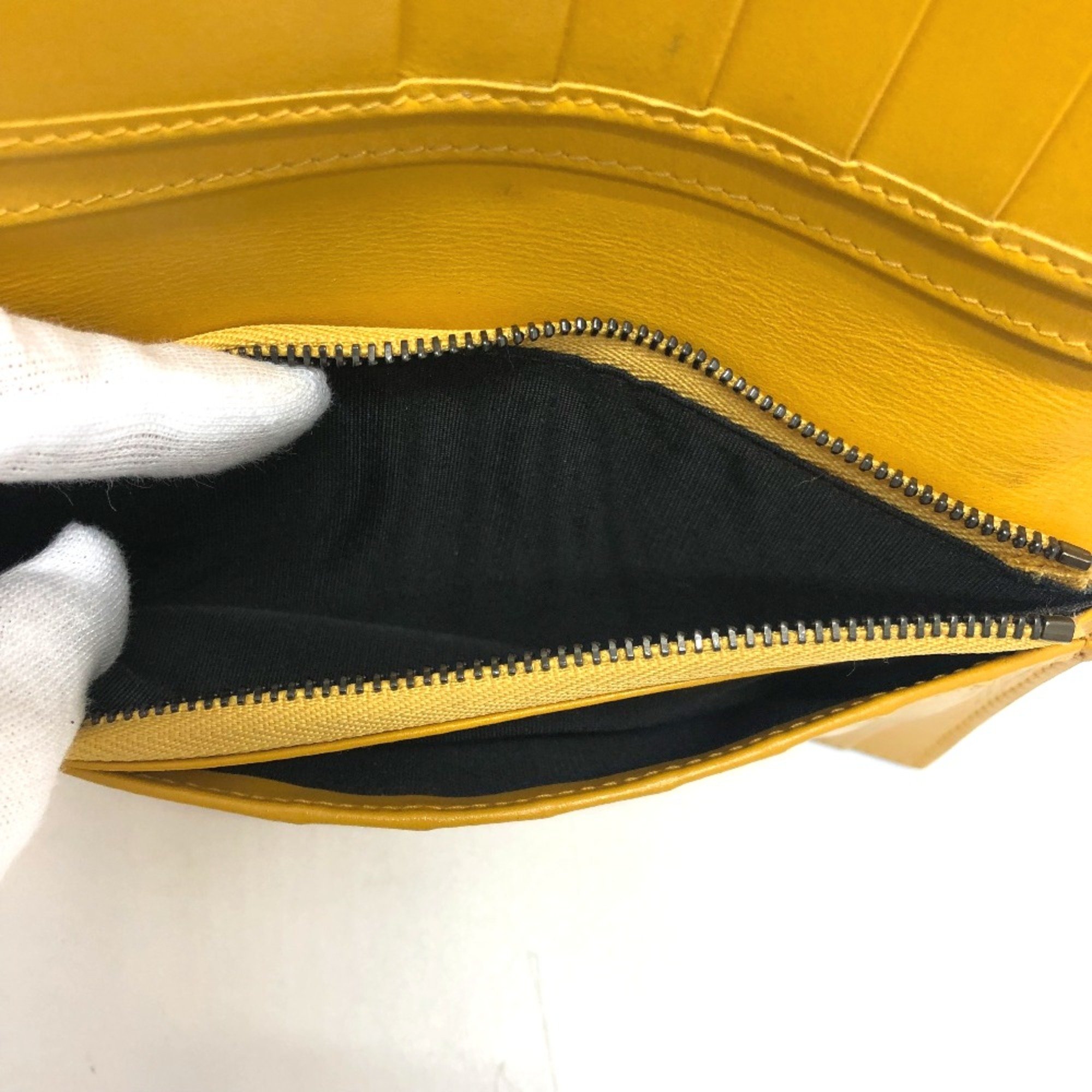 Jimmy Choo flap/logo Saif Long Wallet yellow