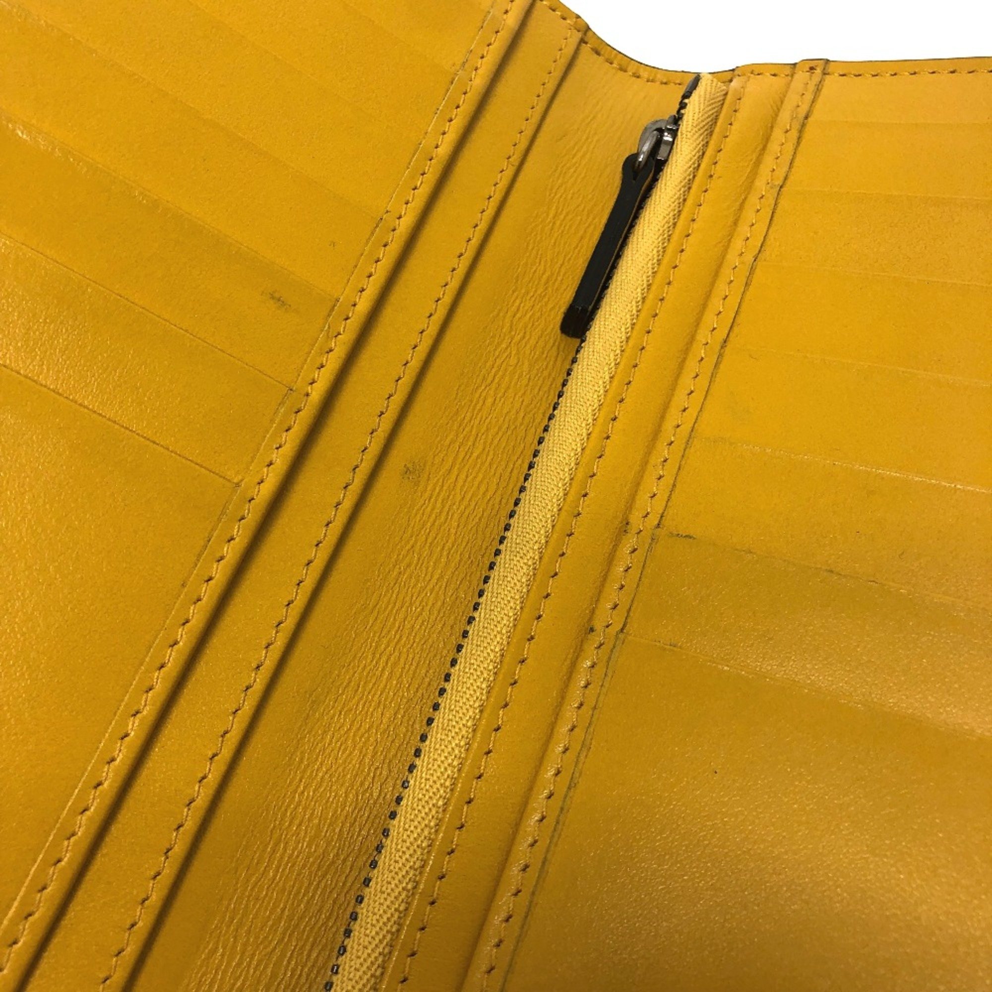 Jimmy Choo flap/logo Saif Long Wallet yellow