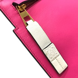 Loewe anagram Bag Cluch Bag Clutch bag White x Pink