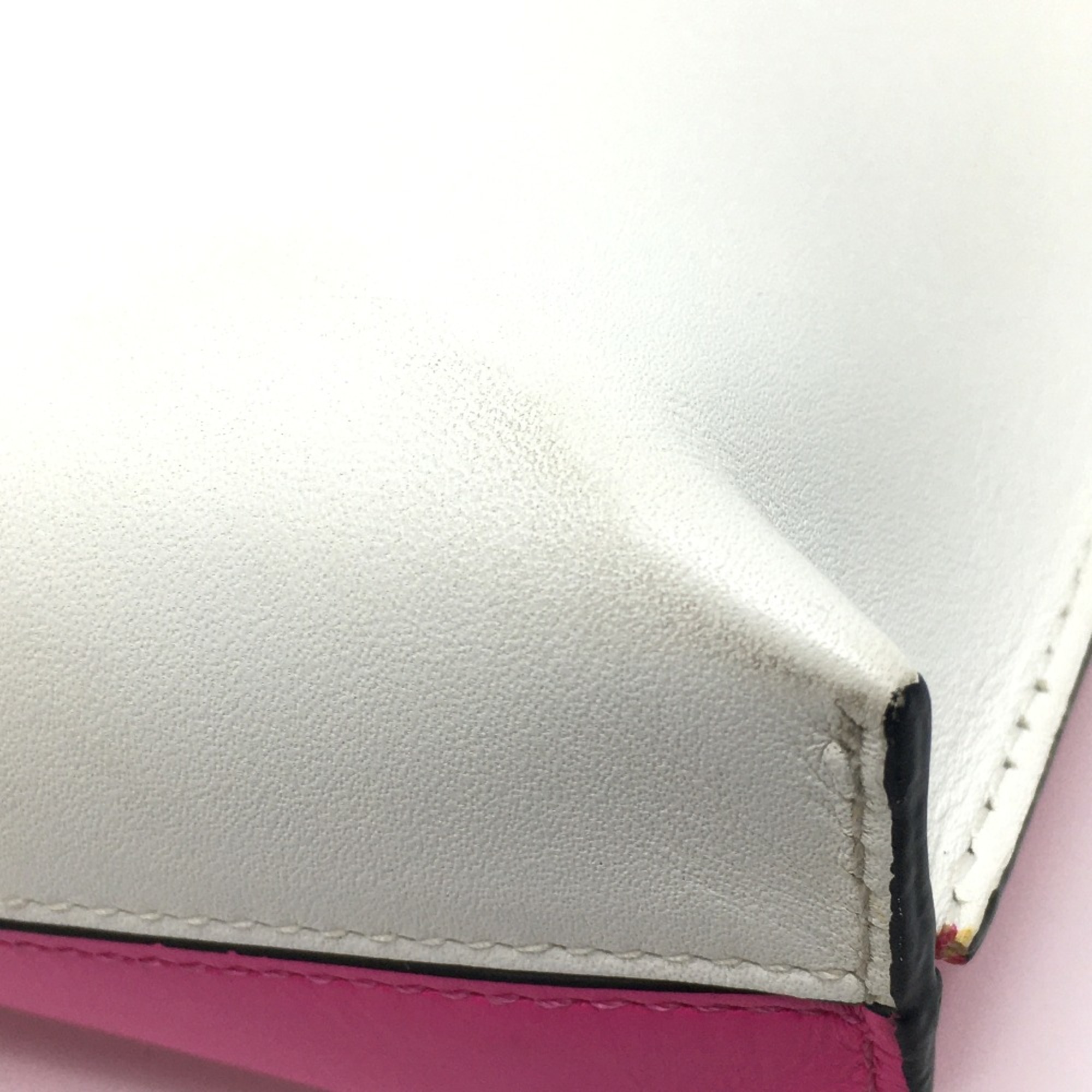 Loewe anagram Bag Cluch Bag Clutch bag White x Pink