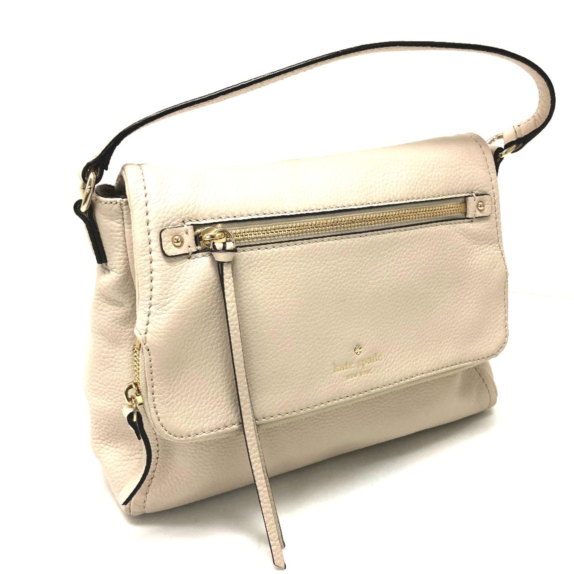 Kate Spade PXRU6223 Crossbody Bag 2WAY Hand Bag Shoulder Bag Light Beige