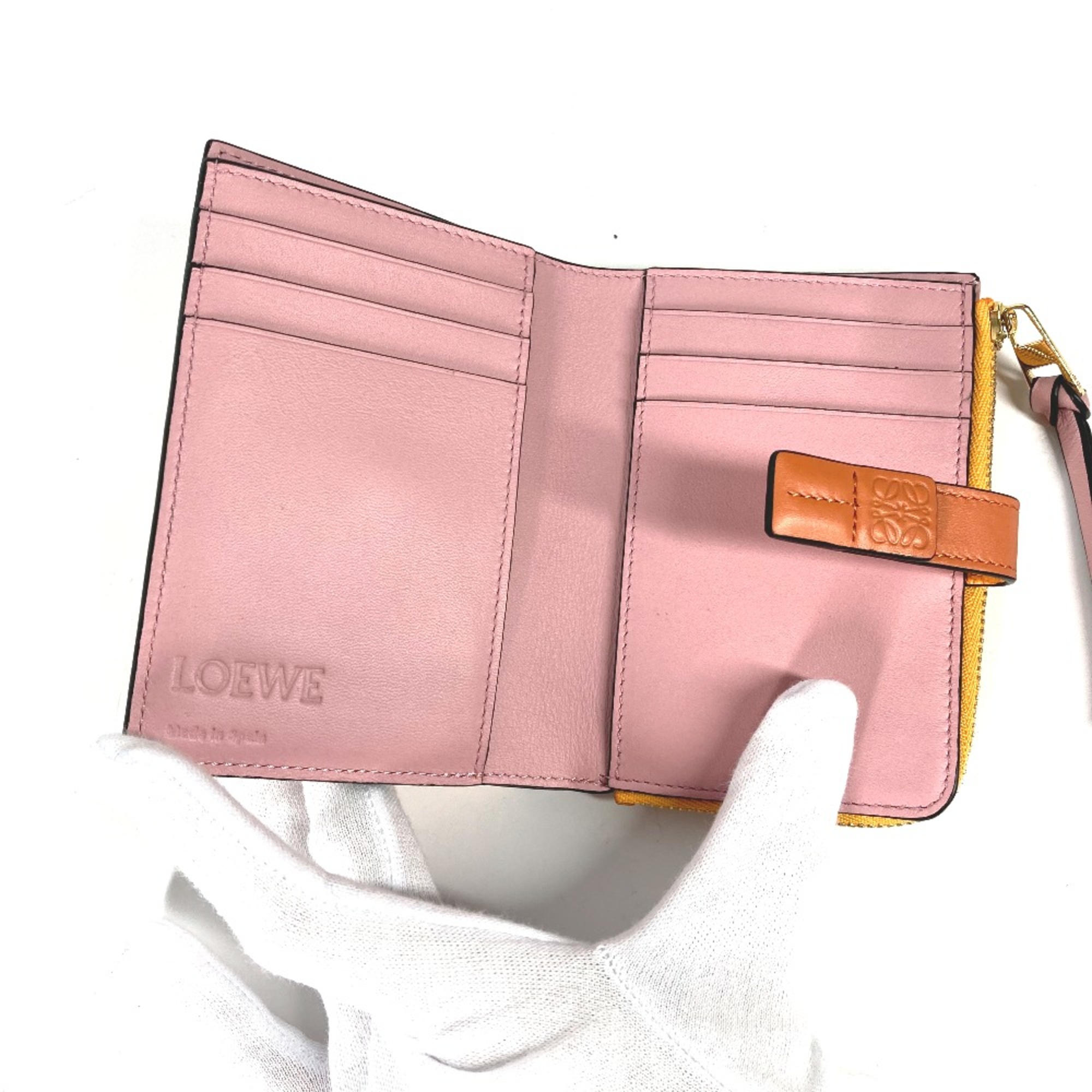 Loewe anagram Folded wallet Orange