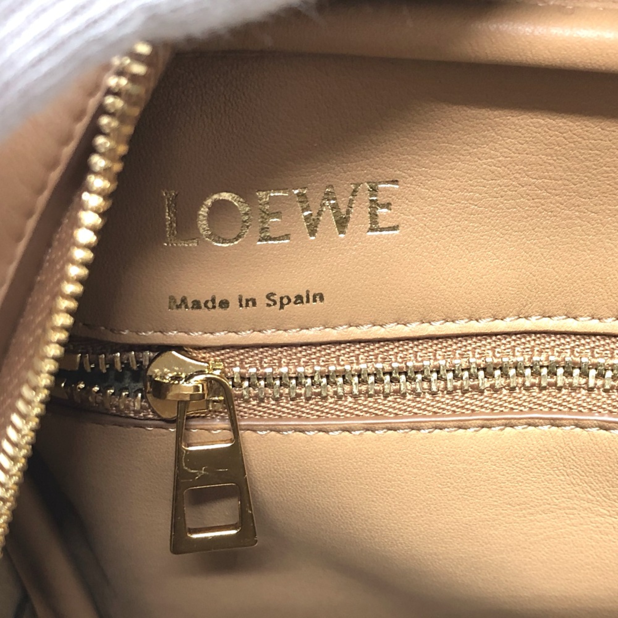 Loewe A039N10X032586 2WAY Shoulder Bag Crossbody Hand Bag Beige GoldHardware