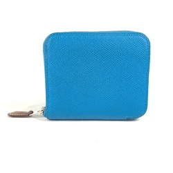 Hermes Compact wallet Zip Around Folded wallet blue