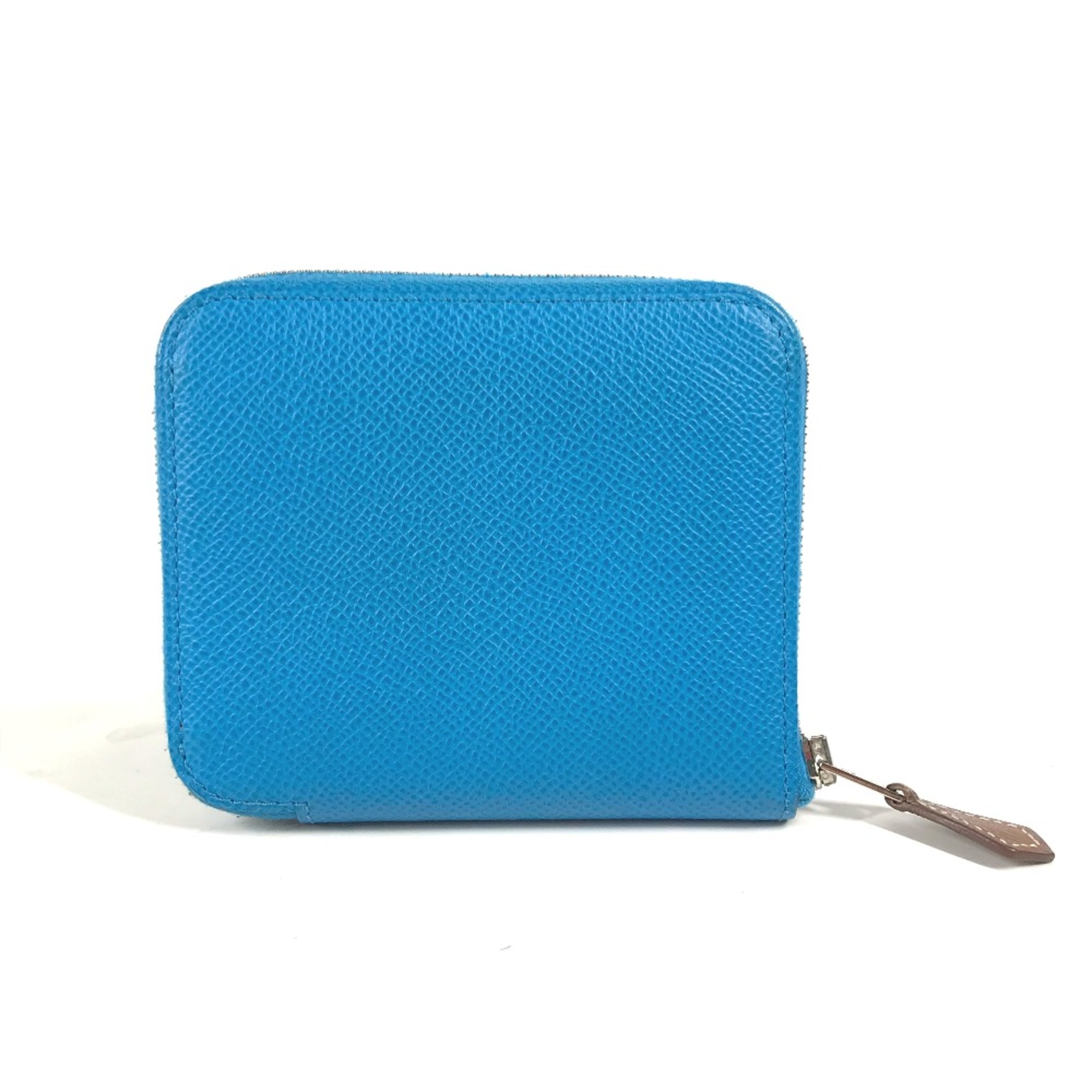 Hermes Compact wallet Zip Around Folded wallet blue