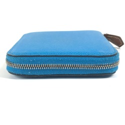 Hermes Compact wallet Zip Around Folded wallet blue