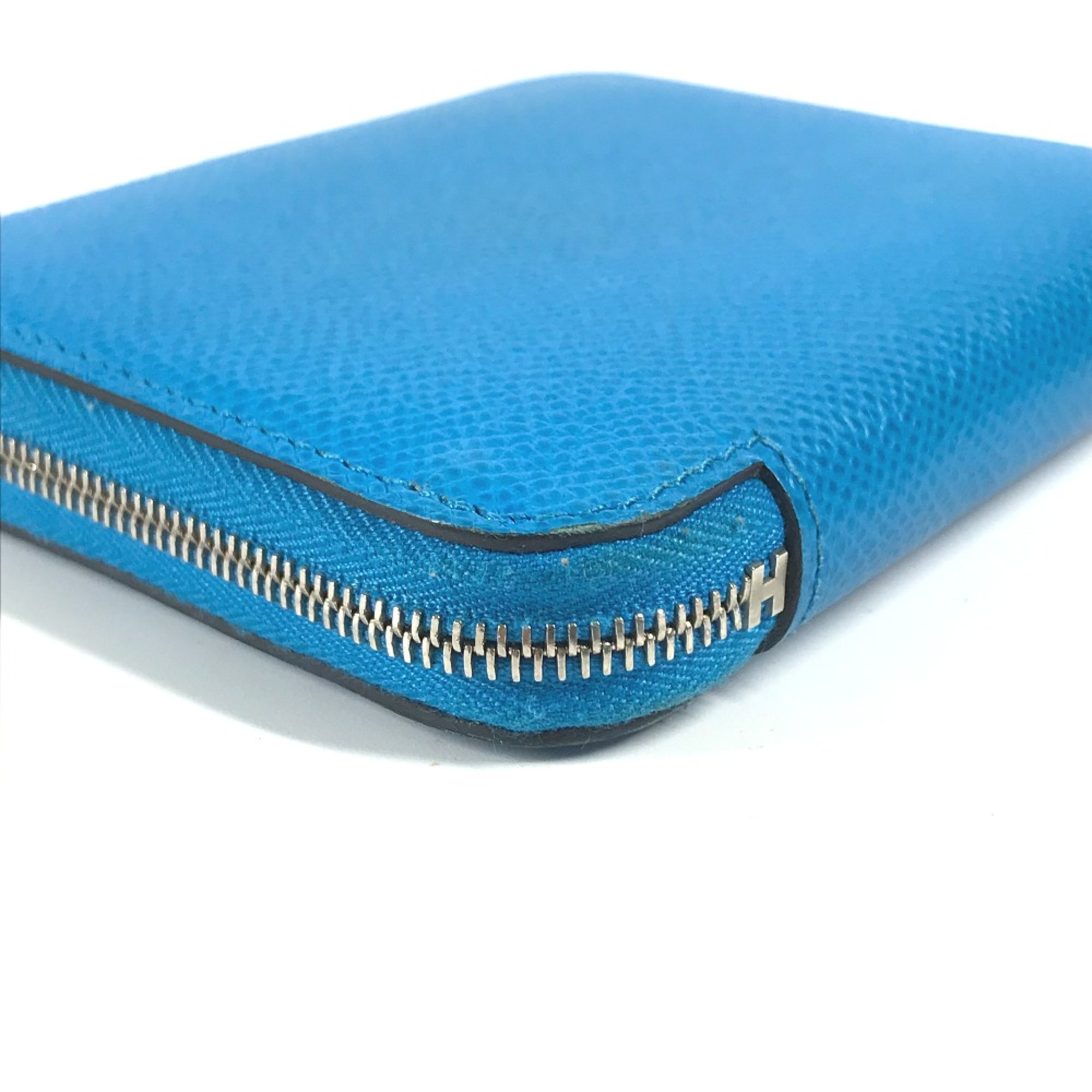 Hermes Compact wallet Zip Around Folded wallet blue