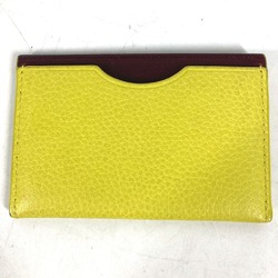 Loewe Business Card Holder Pass Case Card Case yellow Purple Based